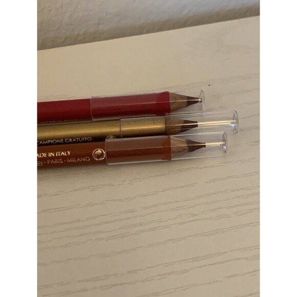 3x Estee Lauder Lip Defining Pencil Mahogany Wineberry  13 02 Gold Bundle Rare - Picture 3 of 6